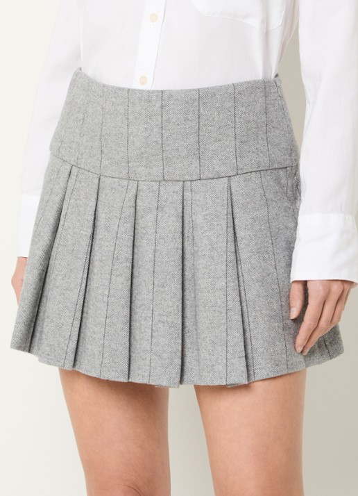 Max & Co Canto mini rok in wolblend met streepprint