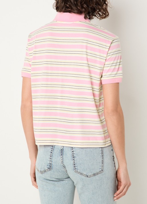 Max & Co Comandare polo met streepprint - achterkant 3 roze
