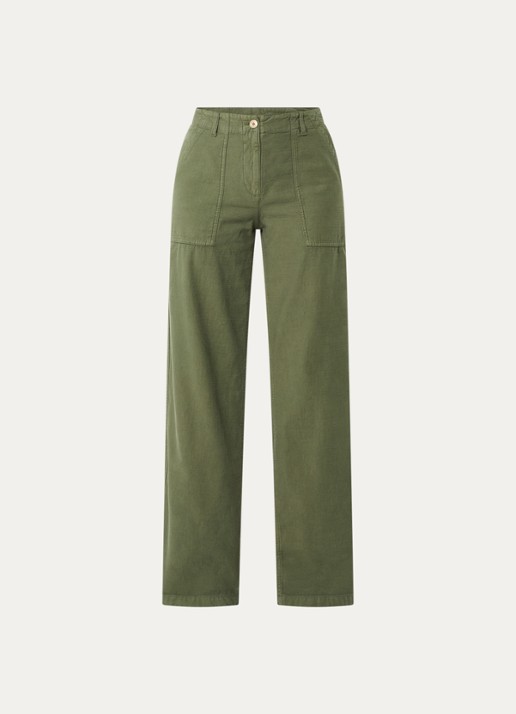 Max & Co Emiro high waist loose fit broek met steekzakken