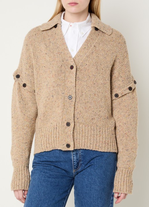 Max & Co Fiabe grofgebreide vest van wol