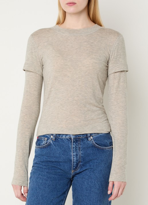 Max & Co Gala longsleeve met gemêleerd dessin