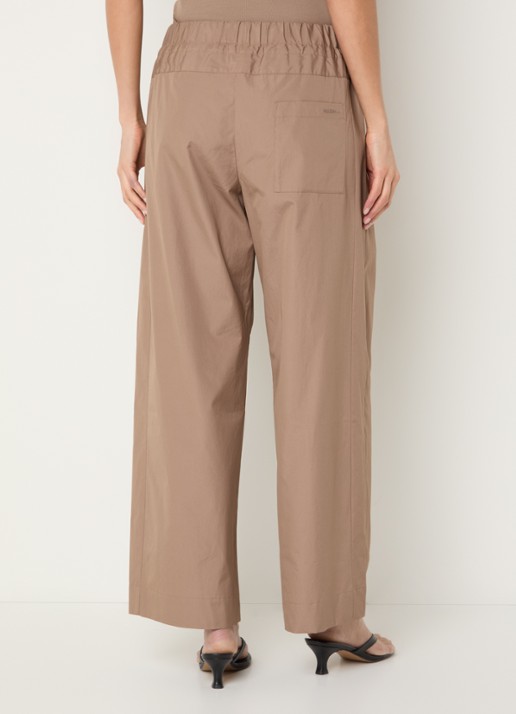 Max & Co  High waist wide fit palazzobroek steekzakken - achterkant zand