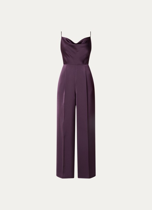 Max & Co Jumpsuit van satijn met rechthoekige hals