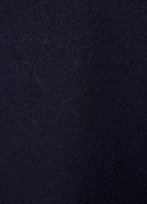 Max & Co Longrun mantel van wol met strikceintuur en steekzakken - detail 5 donkerblauw