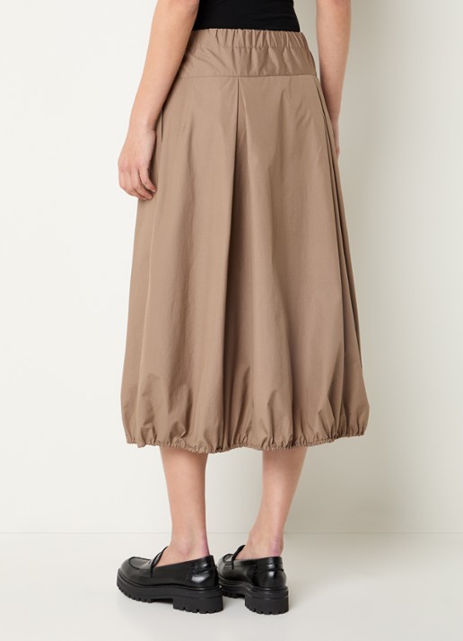 Max & Co Midi rok met elastische band - achterkant zand