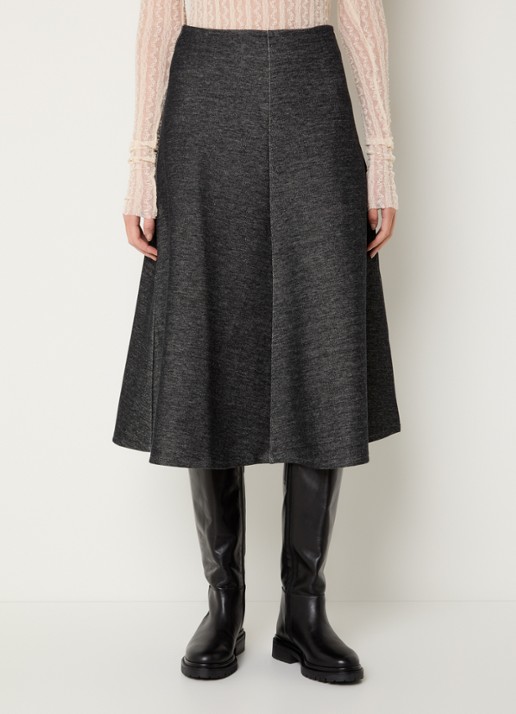 Max & Co Midi rok met gemêleerd dessin