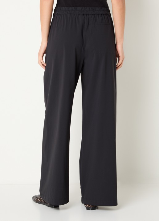 Max & Co Orche high waist wide fit pantalon - achterkant 4 zwart
