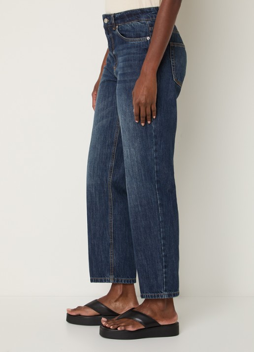 Max & Co Panetto mid waist slim fit jeans met donkere wassing - detail 4 indigo