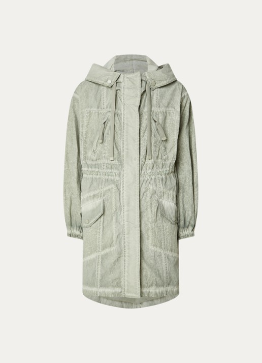 Max & Co Parka met steekzakken - voorkant lichtgroen