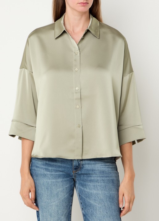Max & Co Sbembo blouse van satijn
