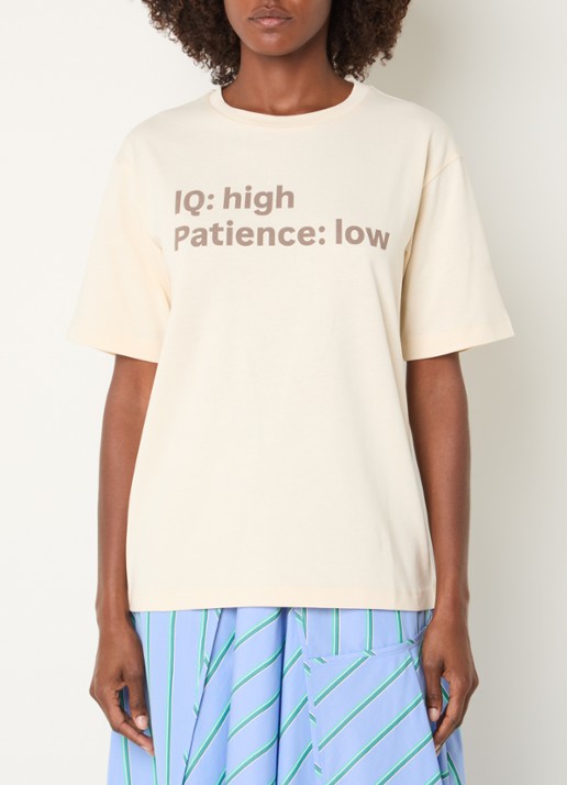 Max & Co T-shirt met print - detail 3 creme