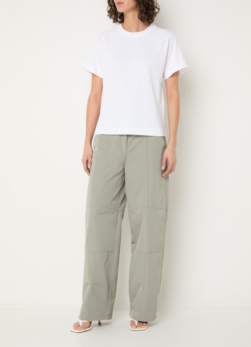 Max & Co T-shirt met ronde hals - voorkant 3 wit