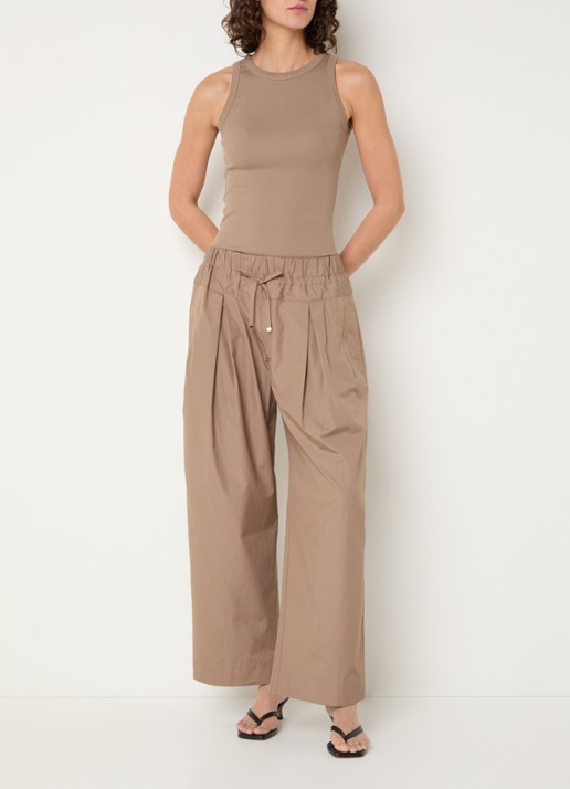 Max & Co Tanktop met ronde hals - voorkant 3 donkerbeige