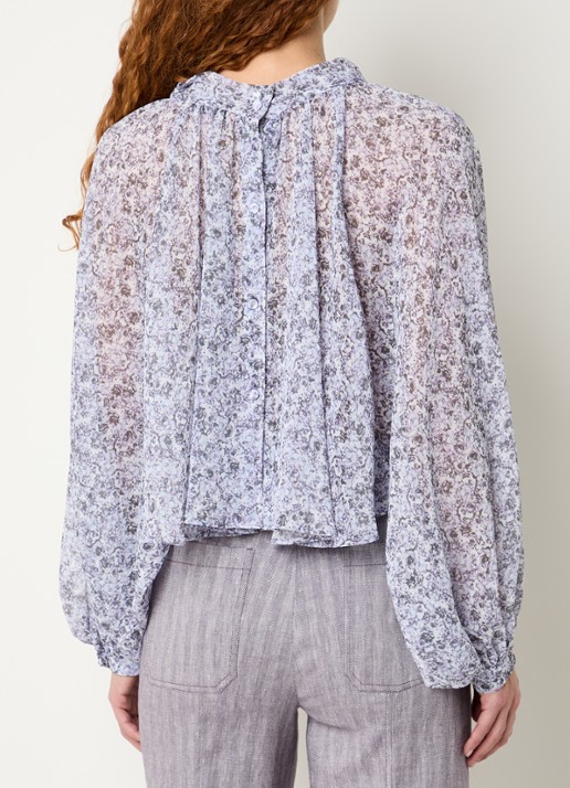 Max & Co Tuniek met print en vleermuismouwen - achterkant 4 lavendel