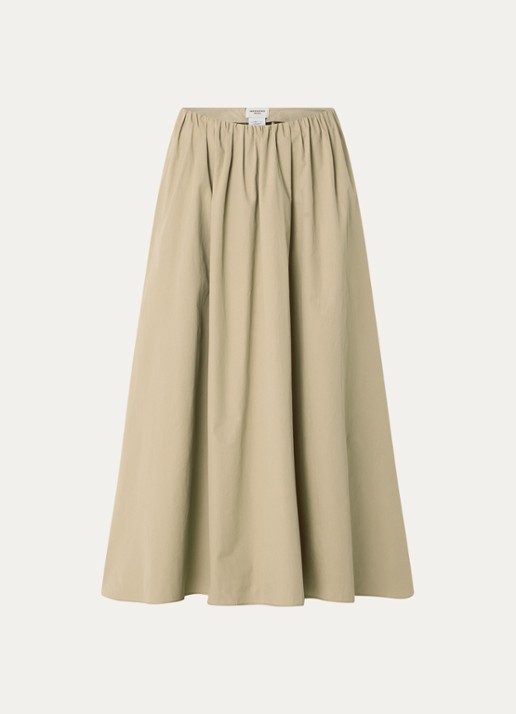 Max Mara Aguzze midi rok met steekzakken - voorkant 3 beige