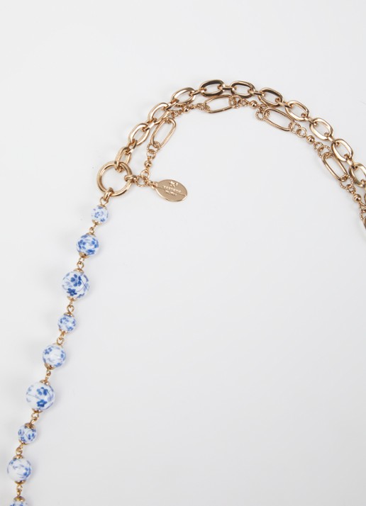 Max Mara Astadia ketting met kristal - detail 3 goud