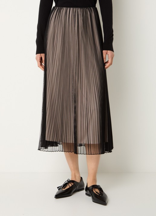 Max Mara Baby high waist midi rok met plissé