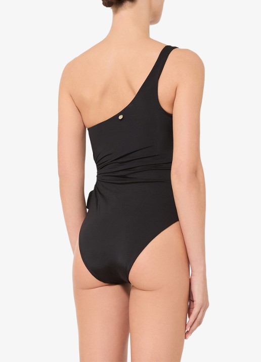 Max Mara Badpak met cut-out detail - achterkant 10 zwart