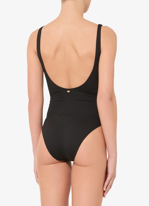 Max Mara Badpak met rugdecolleté - achterkant zwart