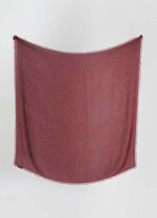 Max Mara Ballo sjaal in kasjmierblend 132 x 132 cm - detail bordeauxrood