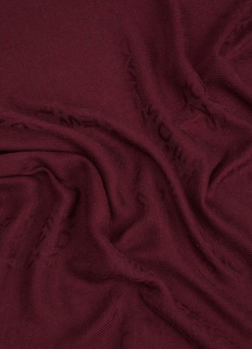 Max Mara Ballo sjaal in kasjmierblend 132 x 132 cm - detail 2 bordeauxrood