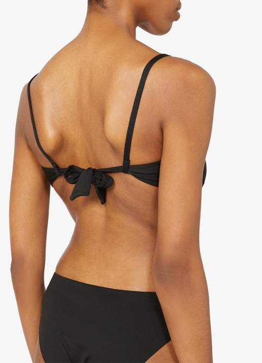 Max Mara Bandeau bikinitop met afneembare bandjes - detail 4 zwart