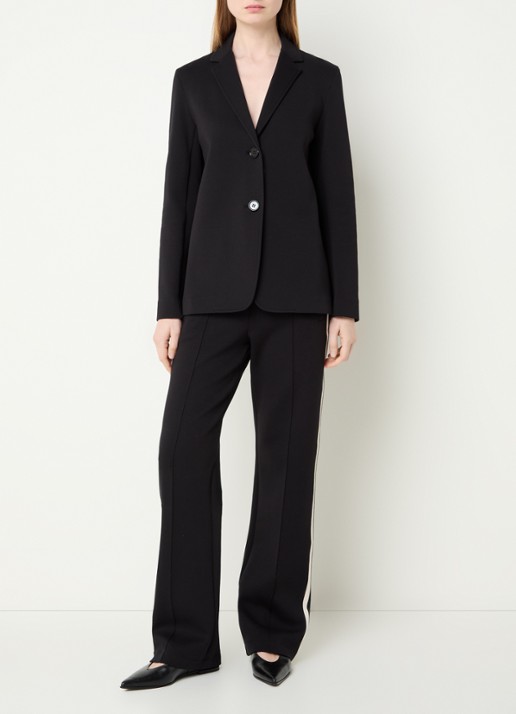 Max Mara Blazer met kraag - voorkant 2 zwart