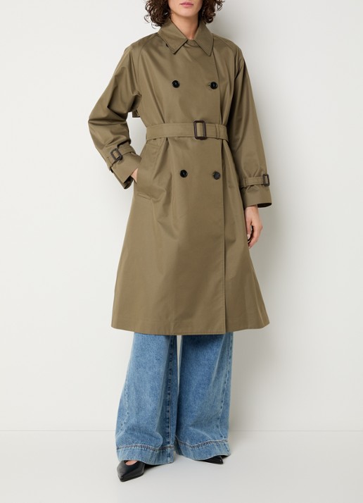 MaxMara Canasta double-breasted trenchcoat met steekzakken