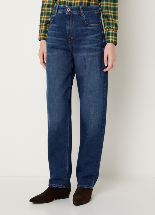 Max Mara Cedro high waist tapered jeans met medium wassing