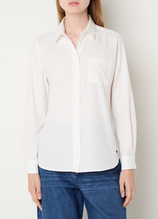 Max Mara Cobalto blouse met borstzak