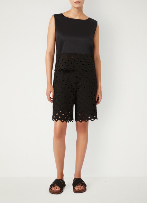 Max Mara Crop top met cut-out detail - voorkant 5 zwart