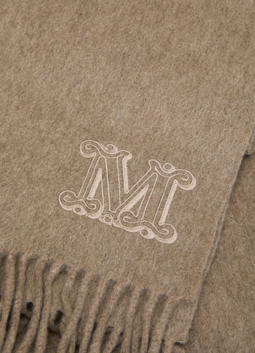 Max Mara Dalia sjaal van kasjmier 190 x 28 cm  - detail 3 beige