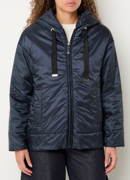 Max Mara Daria gewatteerd jack met steekzakken