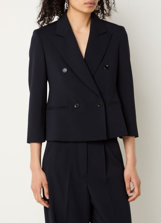 Max Mara Dorico double-breasted blazer van wol met schoudervulling