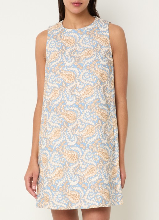 MaxMara Giallo mini jurk met print