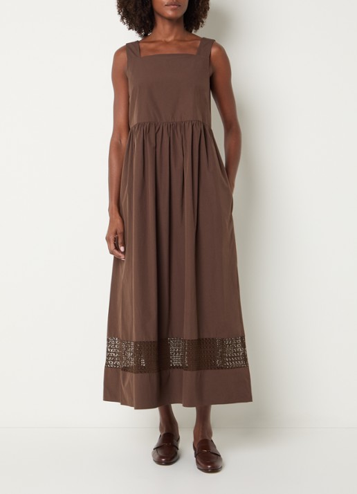 MaxMara Gola midi jurk met opengewerkt dessin