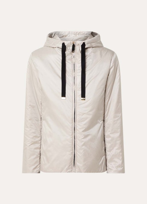 Max Mara Greenh jack met capuchon - voorkant creme
