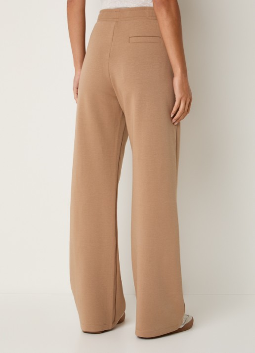 Max Mara High waist loose fit joggingbroek met steekzakken - achterkant camel