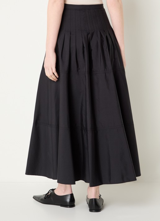 Max Mara High waist maxi A-lijn rok - achterkant 4 zwart