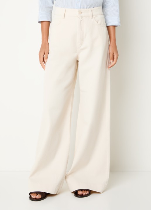 Max Mara High waist wide fit jeans met gekleurde wassing