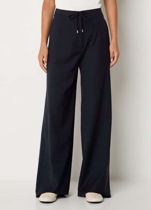 MaxMara High waist wide fit pantalon met steekzakken