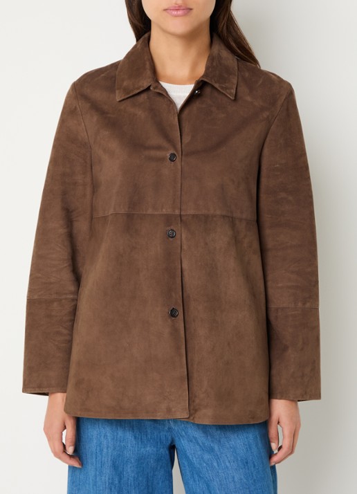 Max Mara Jack van zijde - detail 3 bruin