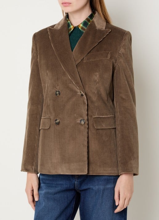 Max Mara Katanga double-breasted blazer van corduroy