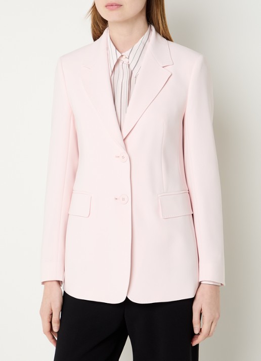Max Mara Linz blazer met klepzakken - detail 2 lichtroze