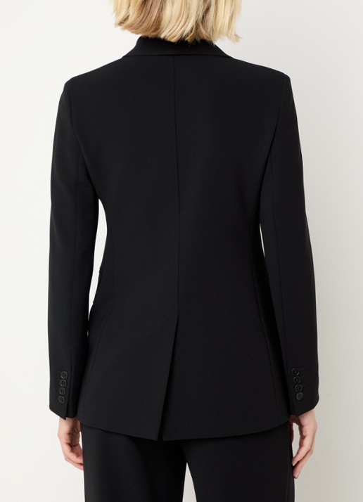 Max Mara Linz blazer met schoudervulling - achterkant 4 zwart