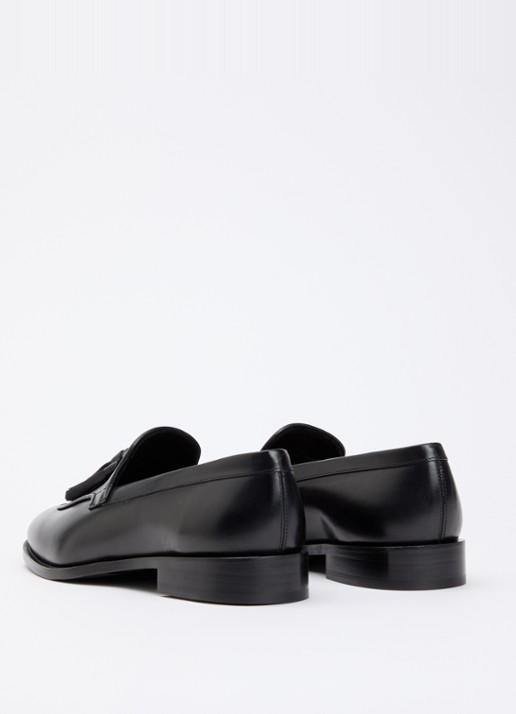 Max Mara Loafer van kalfsleer - achterkant 5 zwart