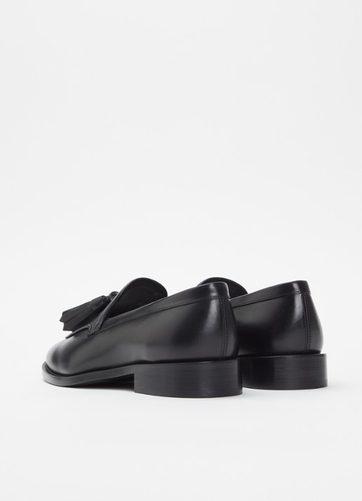 Max Mara Loafer van leer - achterkant 4 zwart