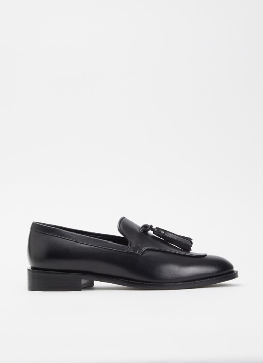 Max Mara Loafer van leer