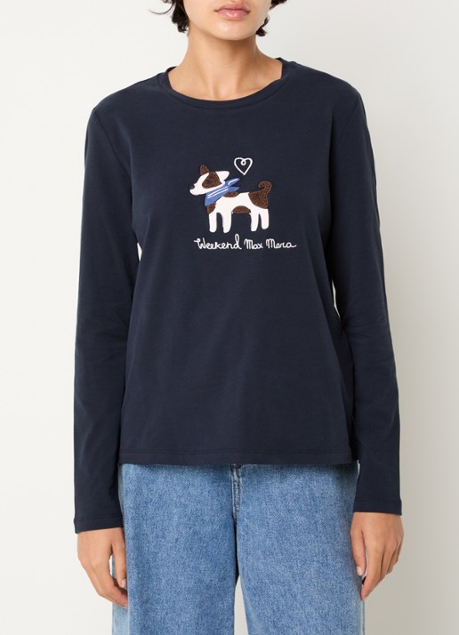 Max Mara Longsleeve met logoprint