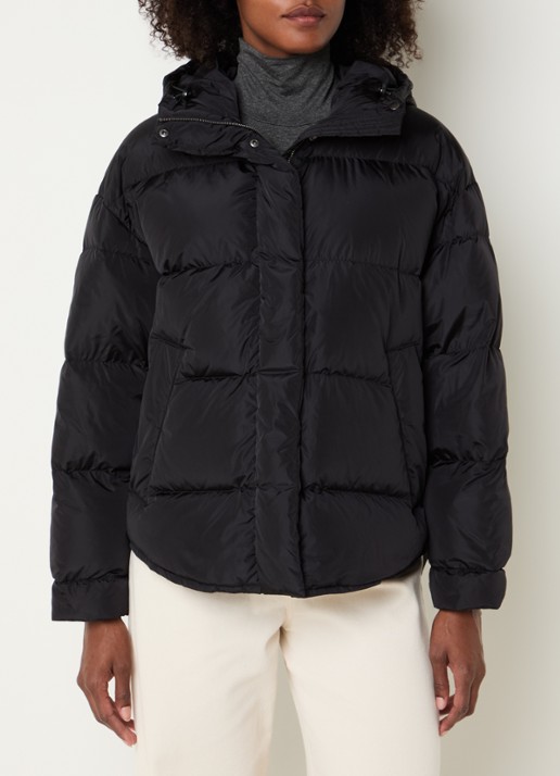 Max Mara Lusso puffer jack met capuchon en steekzakken